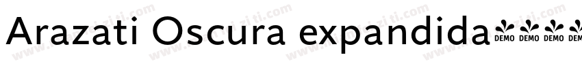 Arazati Oscura expandida字体转换